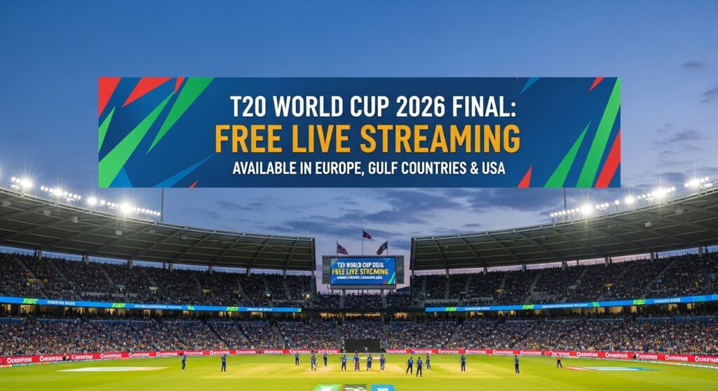 T20 World Cup 2026 Final Free Live Streaming in Europe, Gulf countries & USA