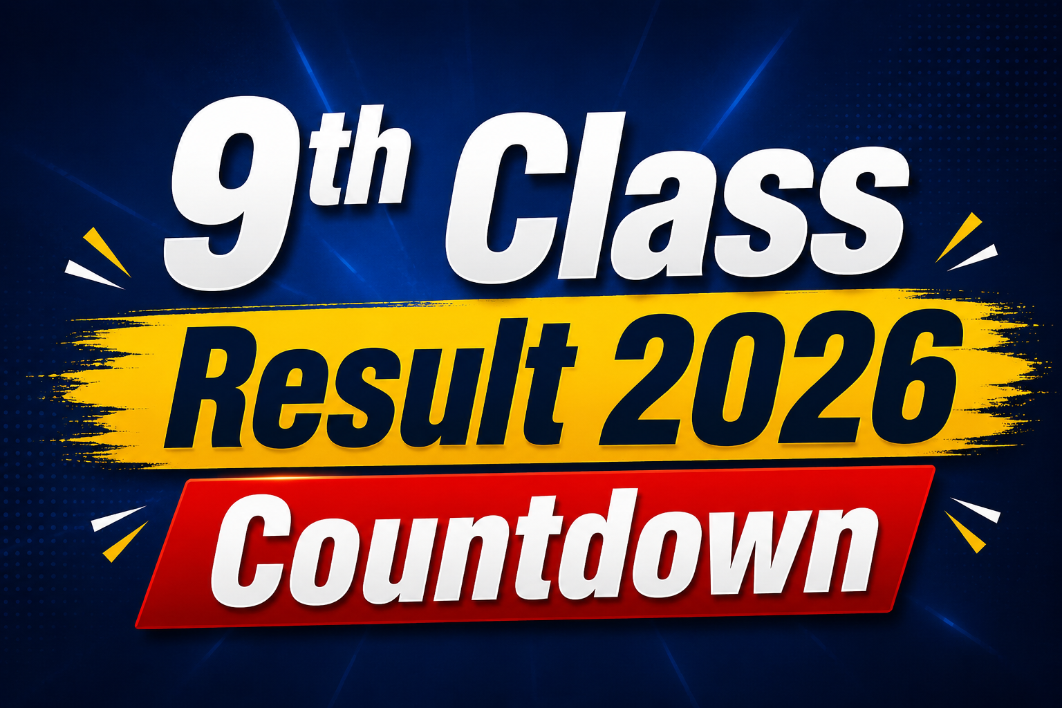 9th Class Result 2026 Countdown